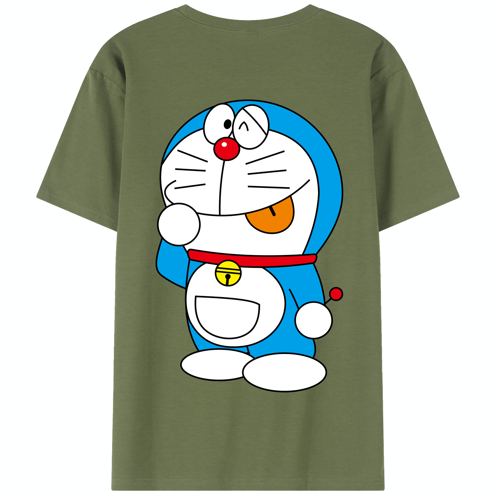 （画像用） ドラえもん Doraemon 綿100％半袖Tシャツ（背面プリント）